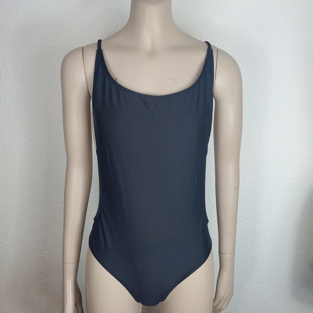 Sunny company black one peice swimsuit size large